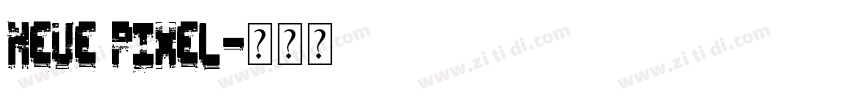 Neue Pixel字体转换